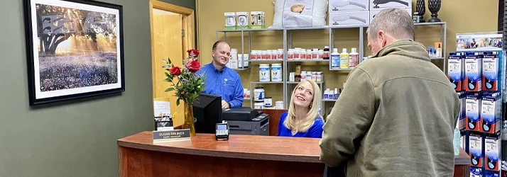 Chiropractor Minnetonka MN Brian Arne At Front Desk